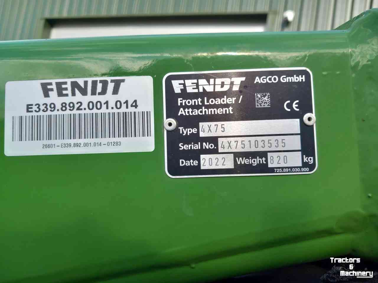 Chargeur frontal Fendt Cargo 4X75 frontlader