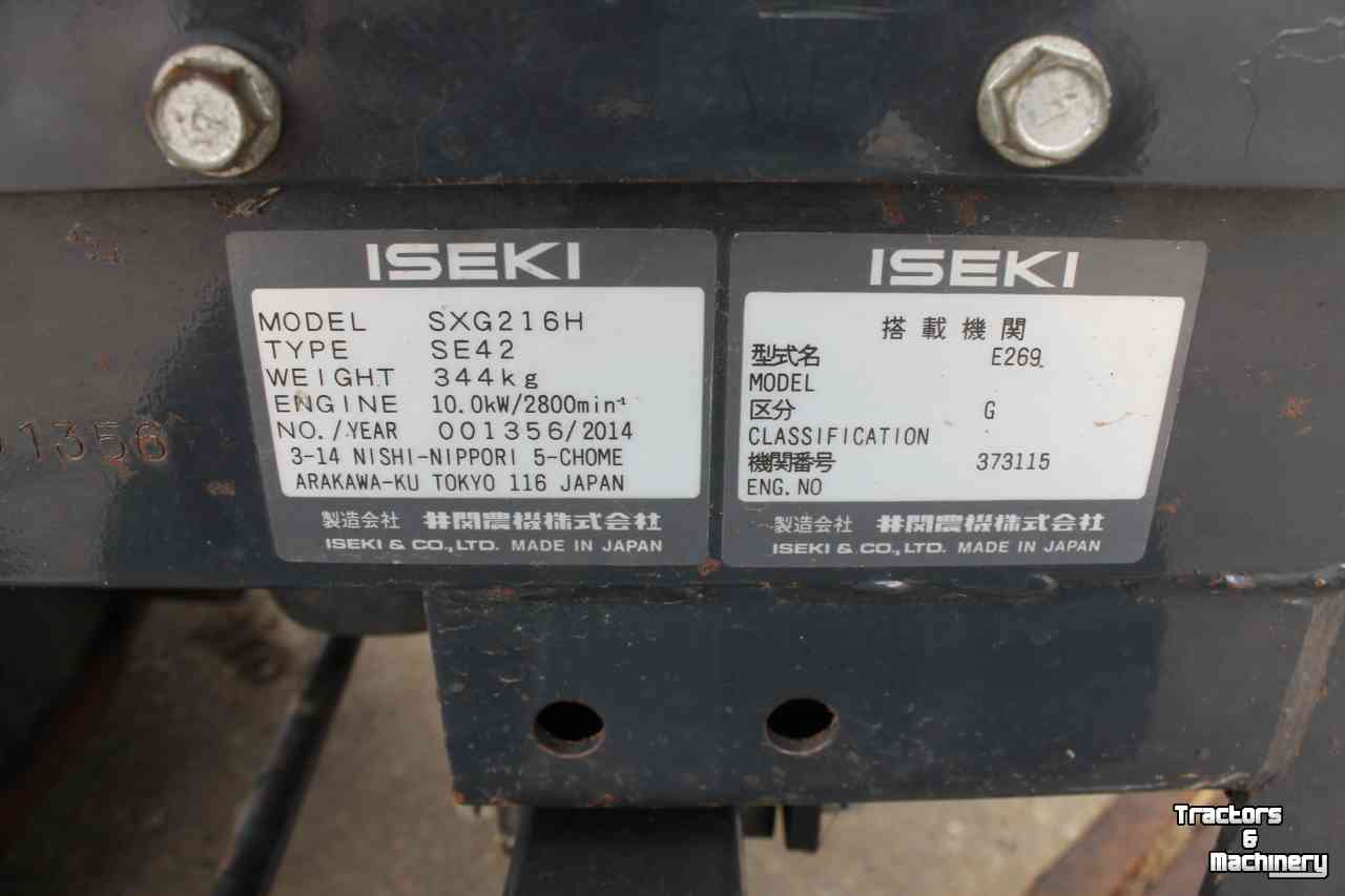 Tracteur Tondeuse Autoporté Iseki SXG216H diesel zitmaaier hydrostaat maaitrekker gazonmaaier opvangbak