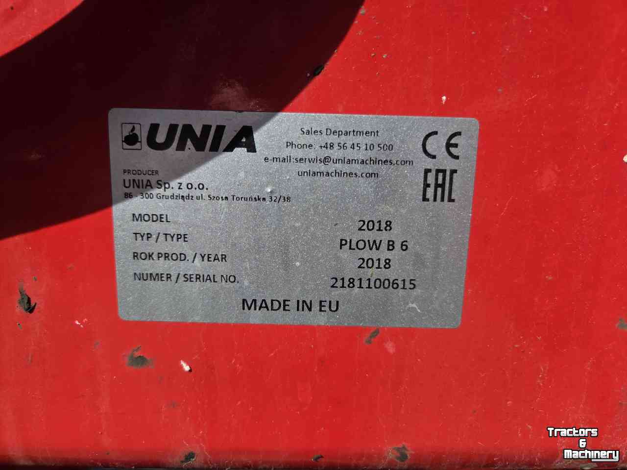 Décompacteur Unia Plow B 6