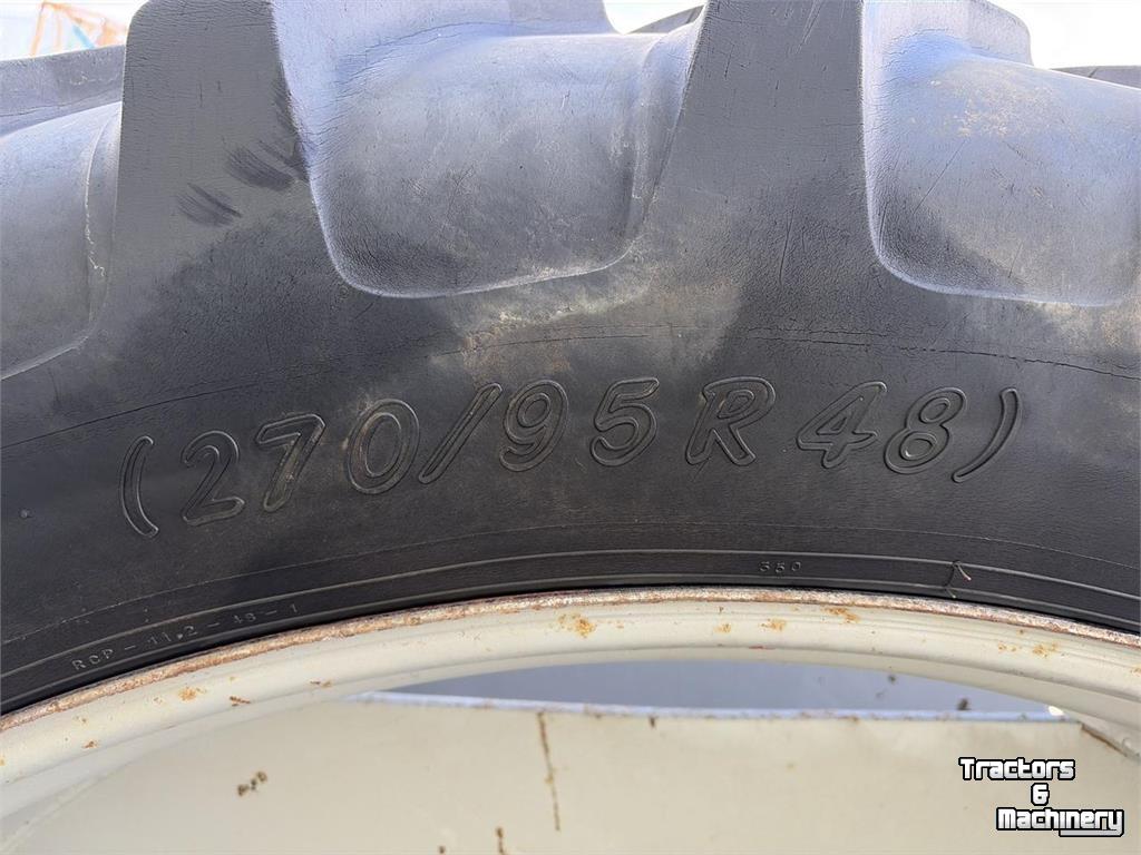 Autres tracteurs et accessoires Michelin 270/95R48 & 12.4R28 cultuurwiel set