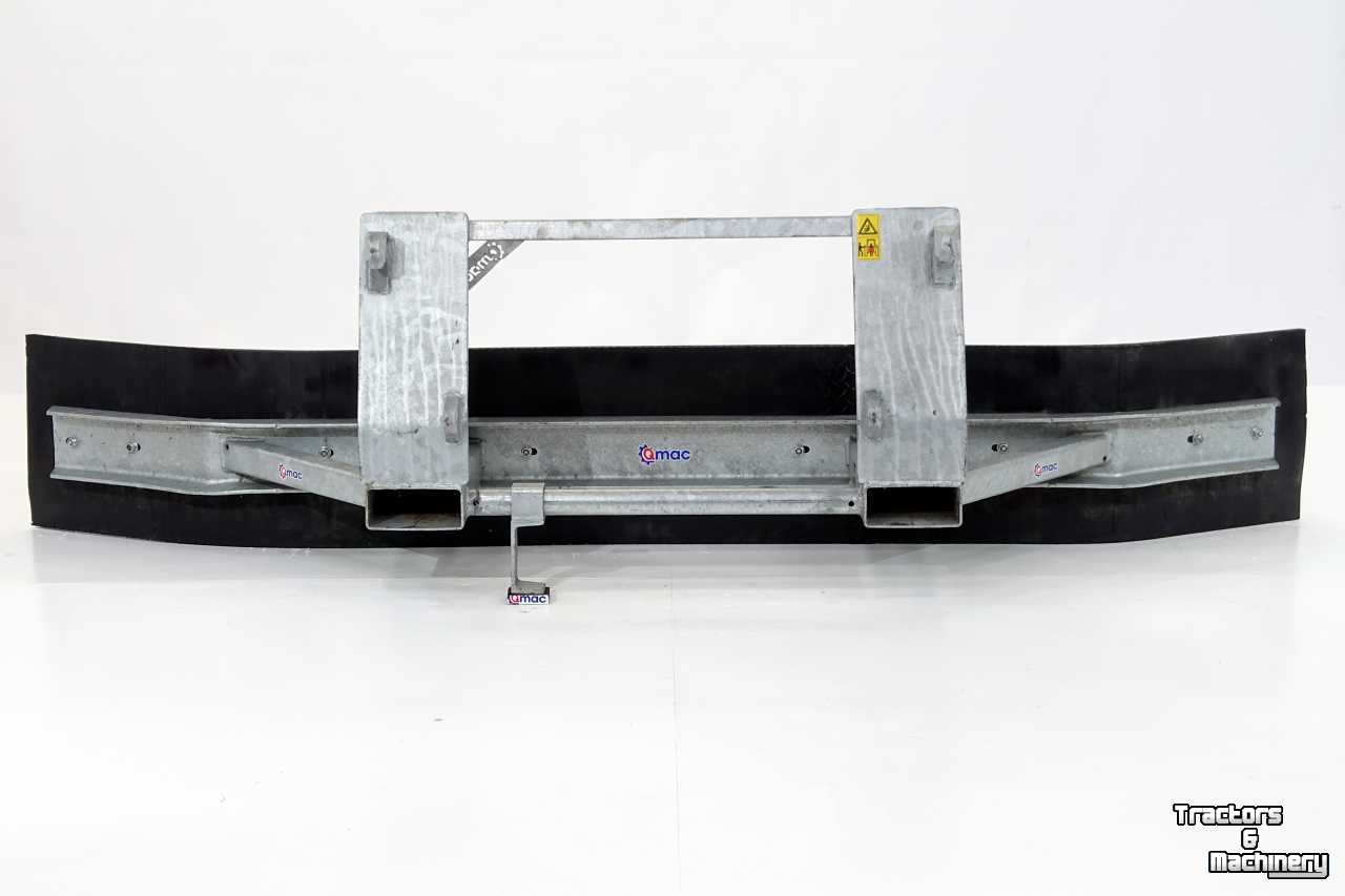 Rabot caoutchouc Qmac Rubberschuif 270 met EURO aankoppeling Erfschuif / Modderschuif /