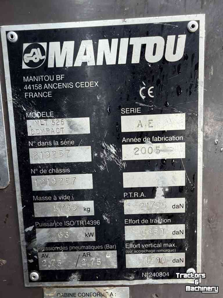 Chargeur Télescopique Manitou MLT526