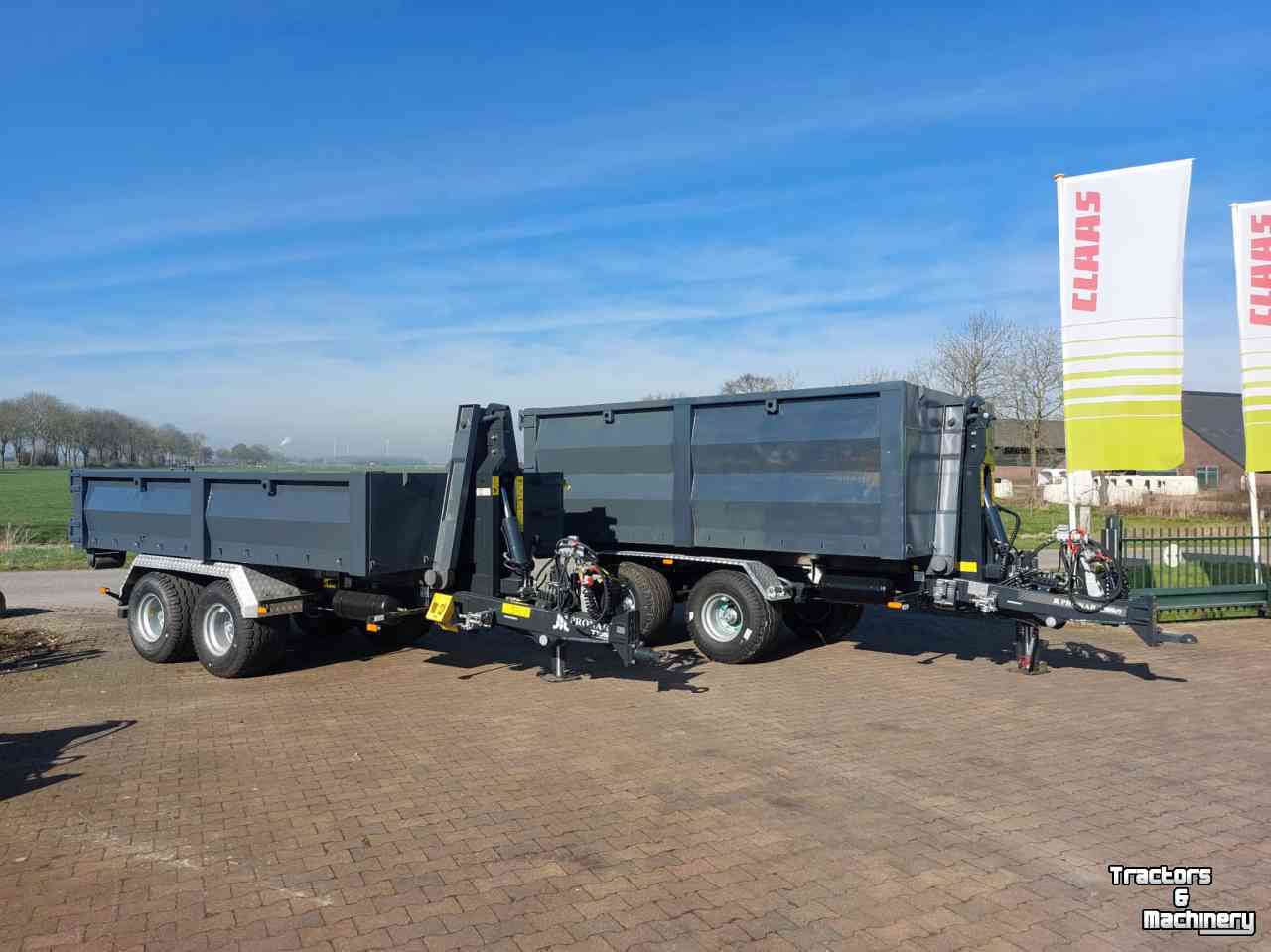 Système leve conteneur à bras Pronar T185 E haakarm