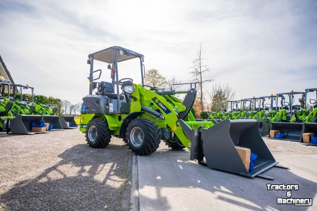 Chargeuse sur pneus E-Kraft E1000 Elektrische Minishovel wiellader