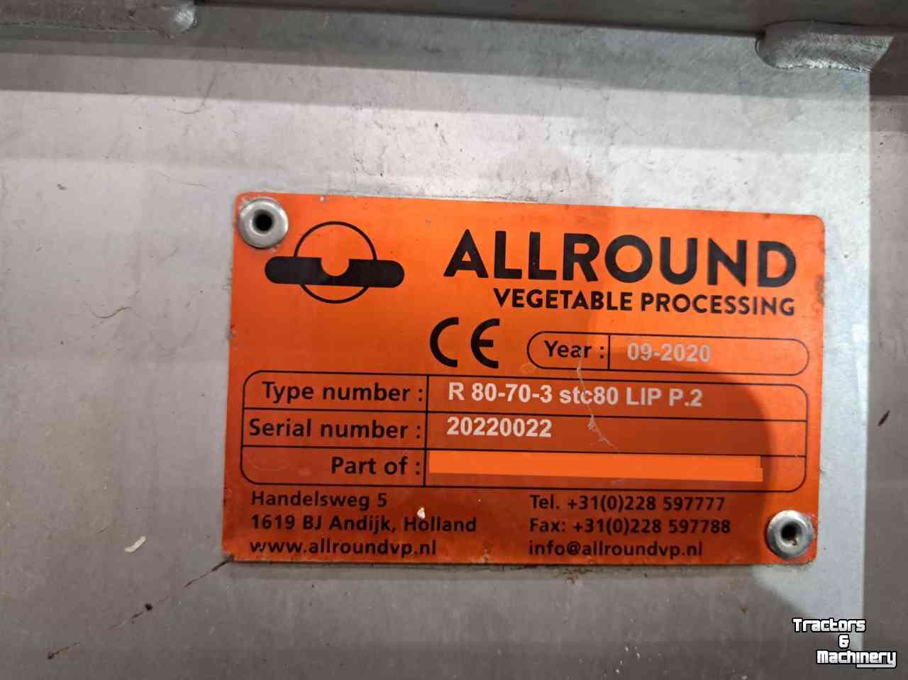 Trieuse Allround Radial sortingmachine R80 - 70 - 3