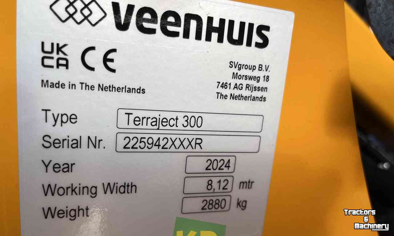 Injecteur de culture Veenhuis Terraject 300/8.12