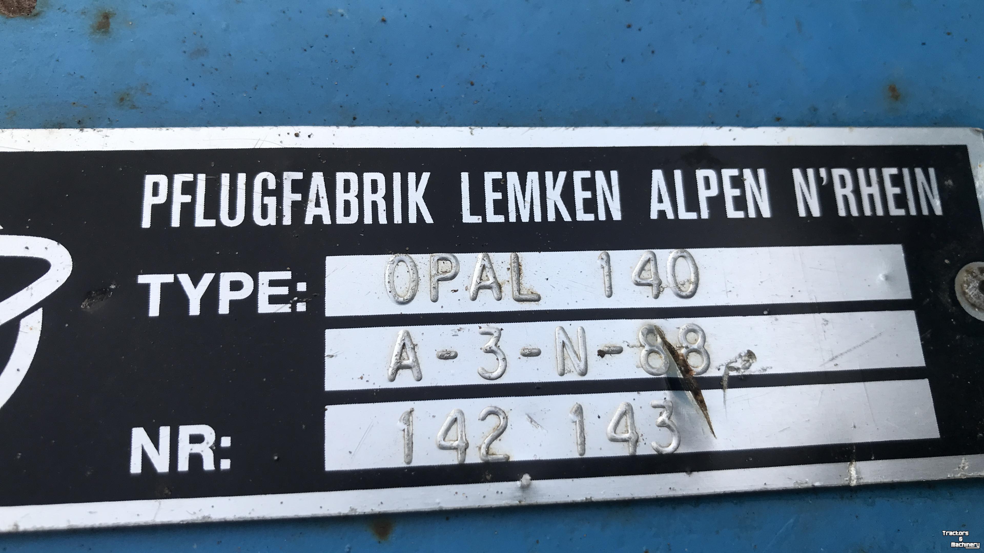 Charrues Lemken Opal 140 4 schaar
