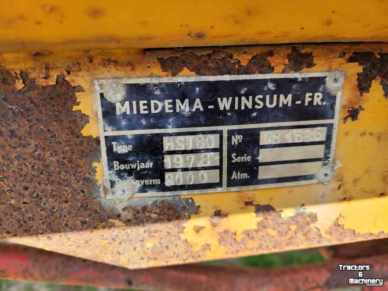 Benne agricole Miedema Kipper Hst 80