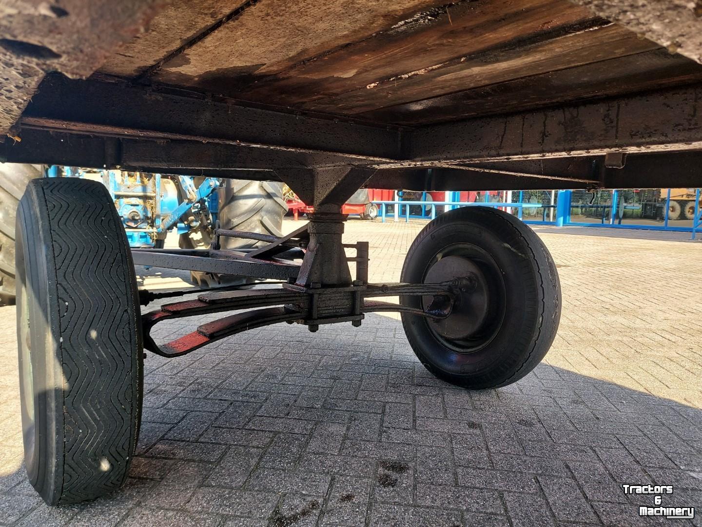 Semi-remorque surbaissé  VIERWIELIGE LANDBOUWWAGEN