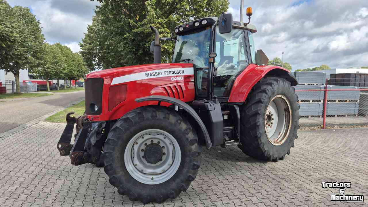 Tracteur Massey Ferguson 6490 Dyna-6 40Kmh, Lucht, Fronthef en PTO