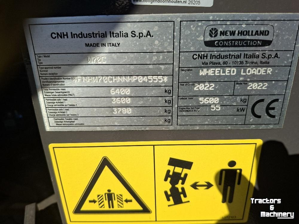 Chargeuse sur pneus New Holland W70C