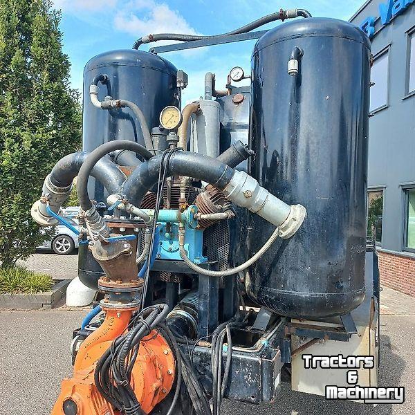 Pompe à lisier  Pomptankwagen met compressor - en Doda pomp