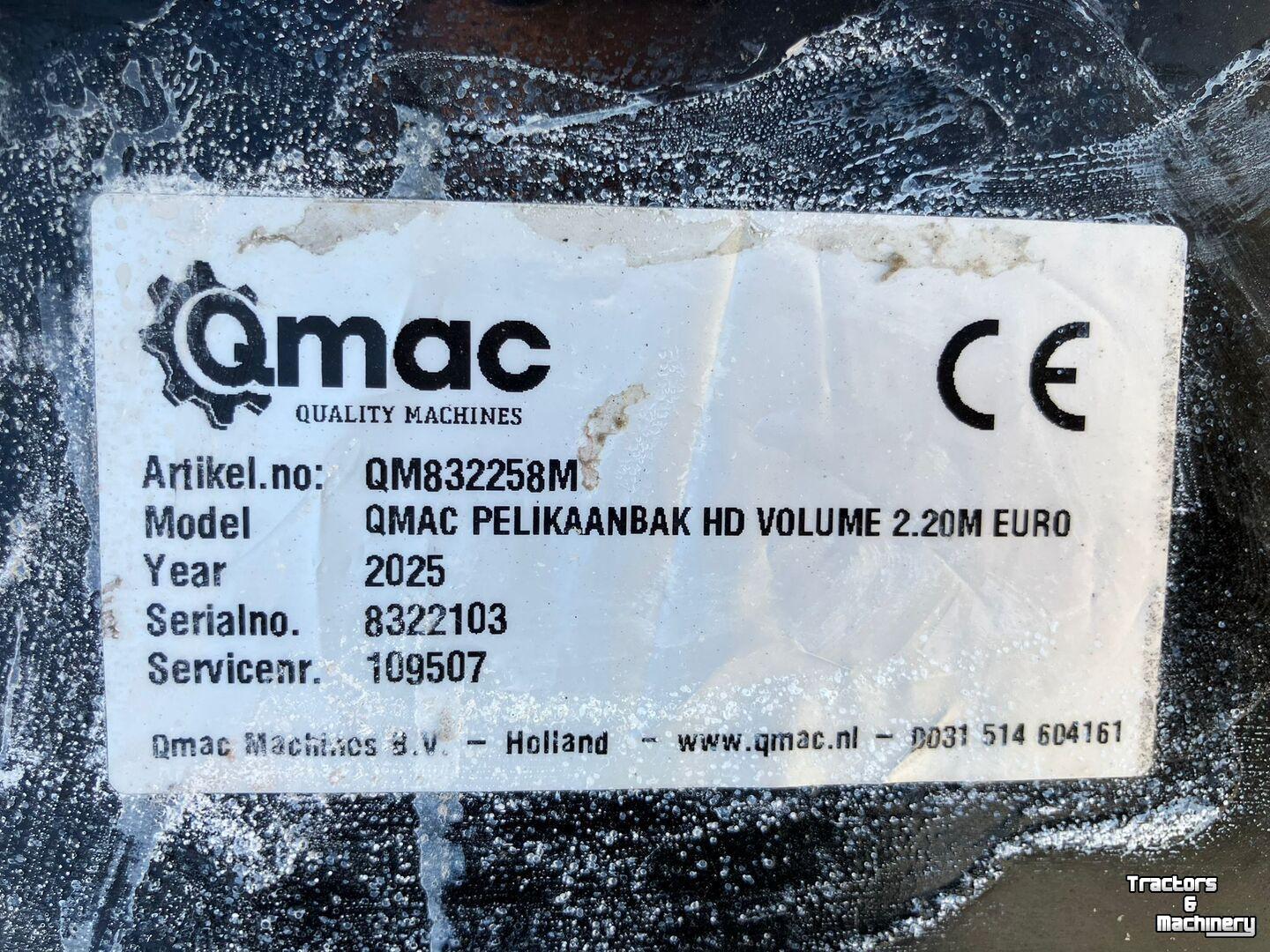 Benne à grappin / Fourche à grappin Qmac PELIKAANBAK