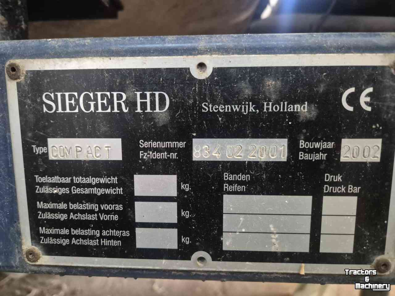 Pulvérisateur Sieger Compact