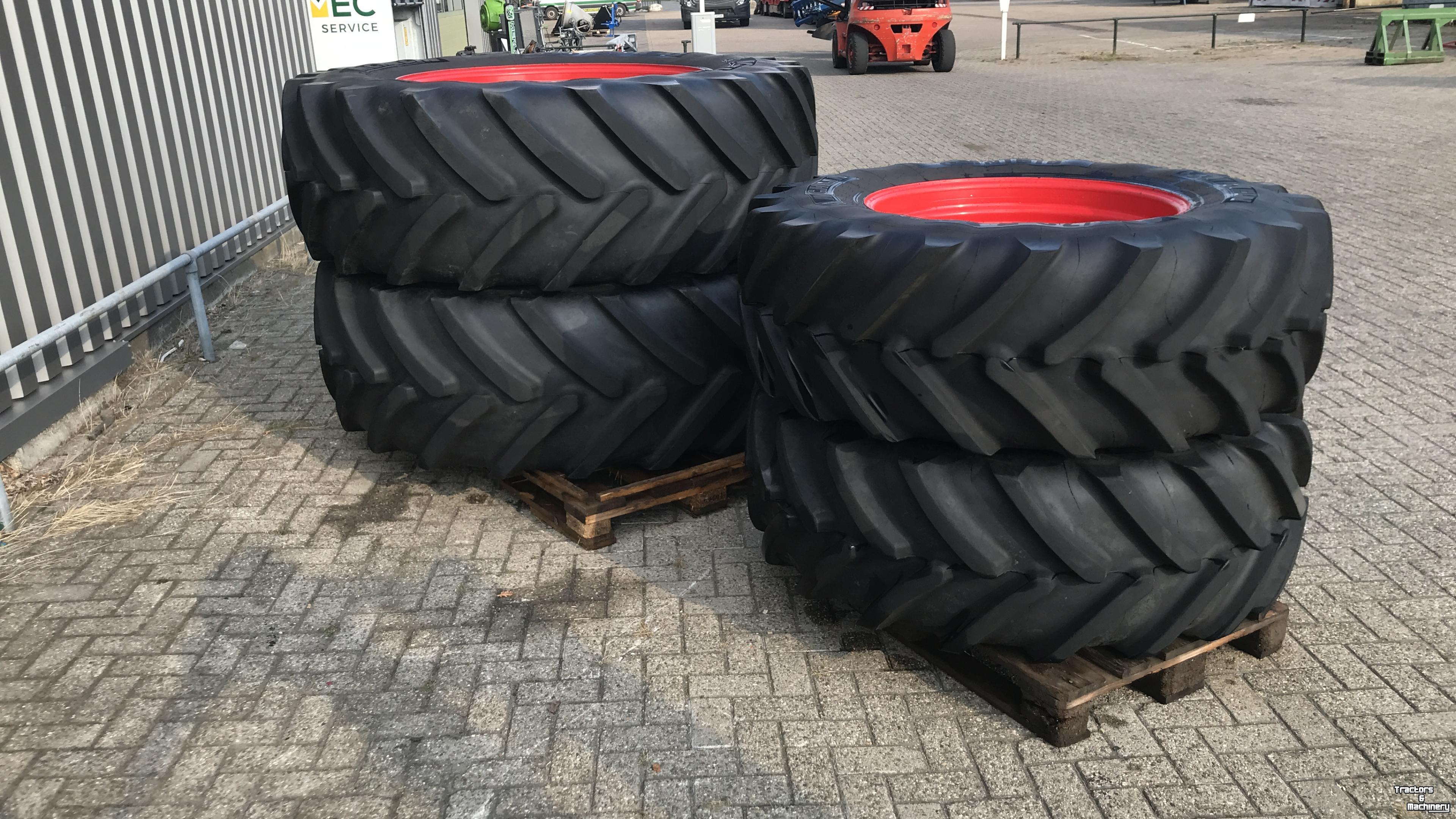 Roues, Pneus, Jantes, Barillets Jumelage Michelin 650/65R42 + 480/70R30 spoor 213cm