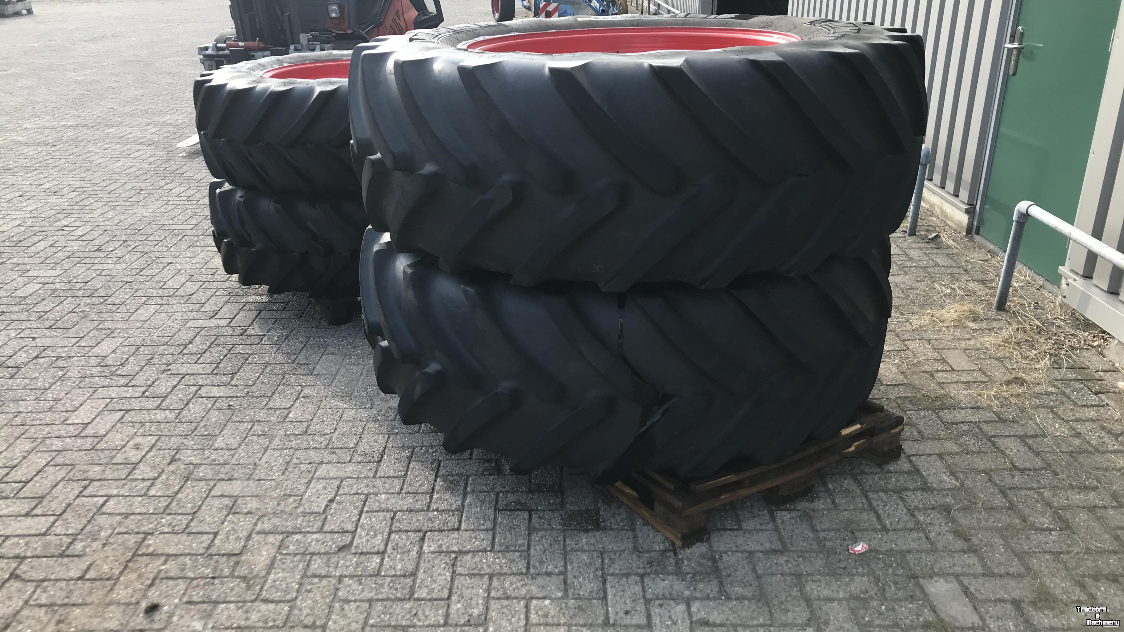 Roues, Pneus, Jantes, Barillets Jumelage Michelin 650/65R42 + 480/70R30 spoor 213cm