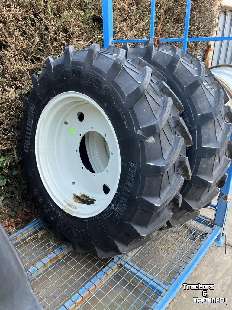 Roues, Pneus, Jantes, Barillets Jumelage Trelleborg 420/85R38 en 340/85R28