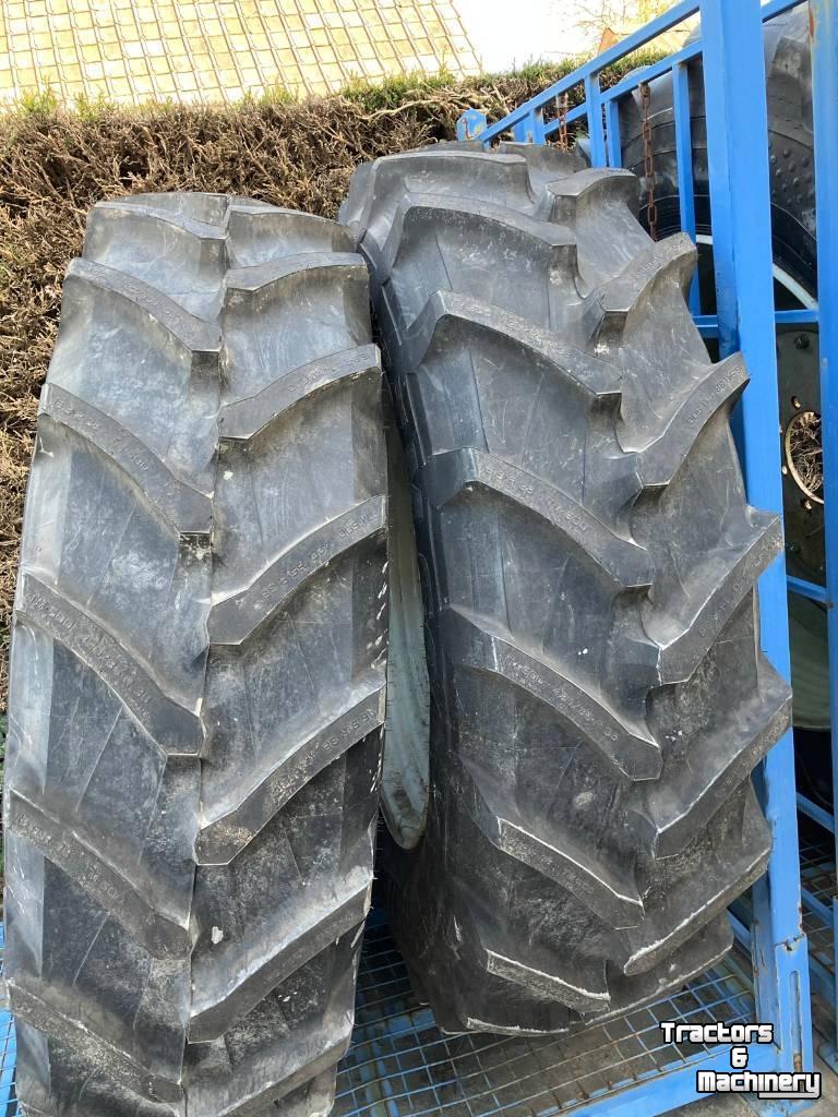 Roues, Pneus, Jantes, Barillets Jumelage Trelleborg 420/85R38 en 340/85R28