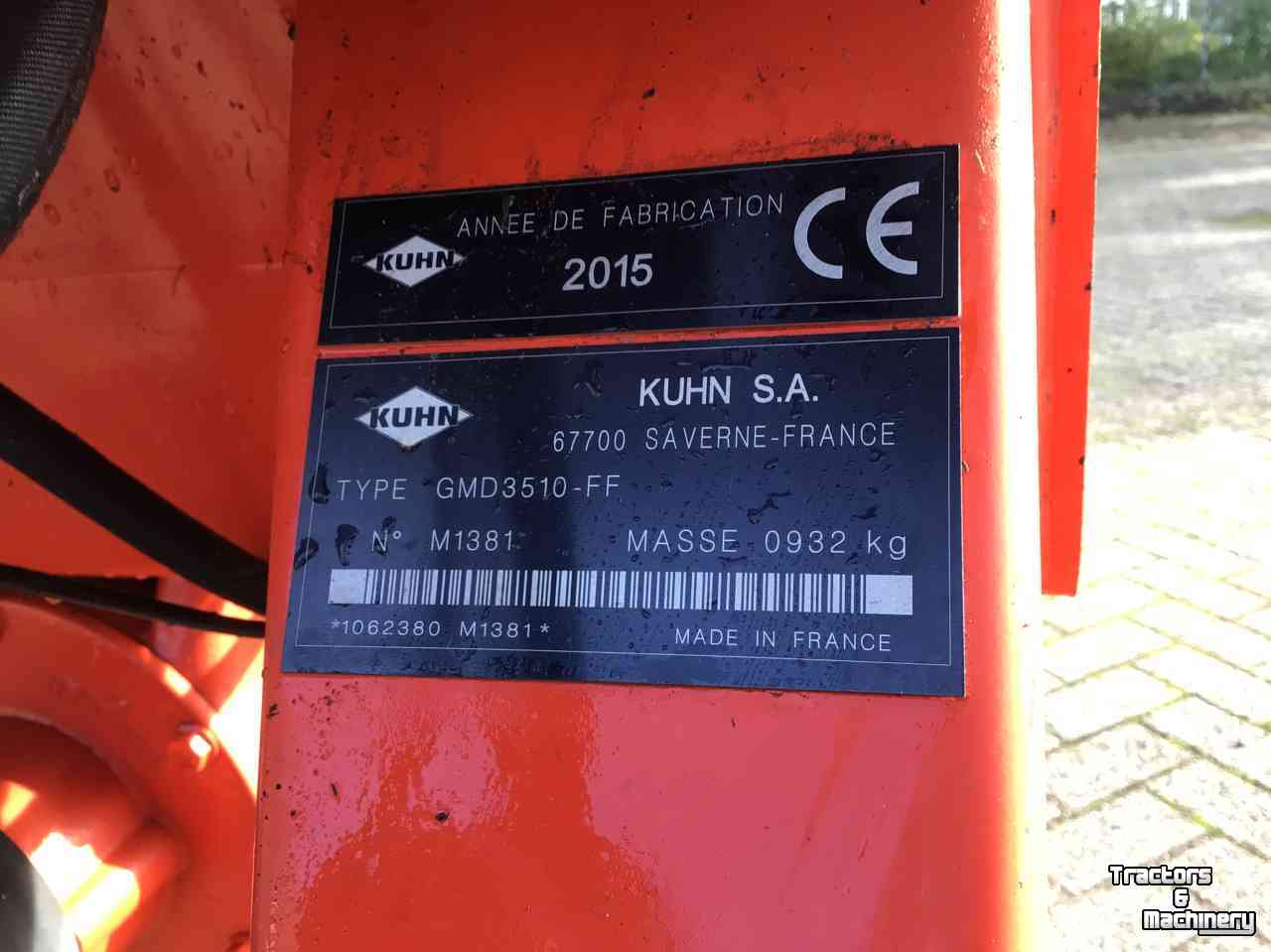 Faucheuse Kuhn GMD 3510
