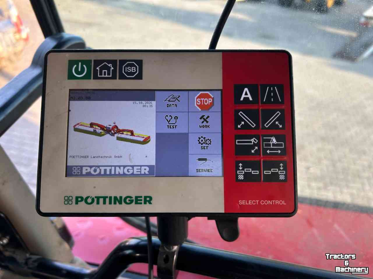 Faucheuse Pottinger Novacat V 9200 ED + 301 AM ED PRO.  Vlindermaaier. Tipple maaier