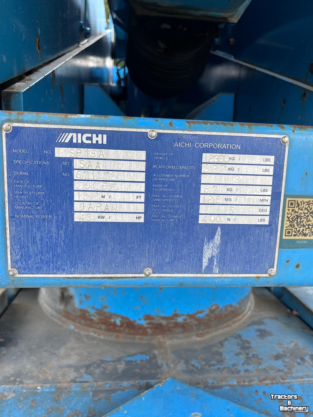 Elévateur à nacelle  Aichi sp18aj