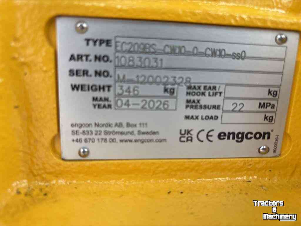 Rotateurs Engcon EC209BS Draaikantelkop