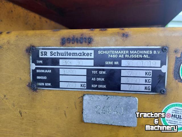 Benne agricole Schuitemaker Schuitemaker EK30 4 Tons Kipwagen Snipperkar Snipperwagen 