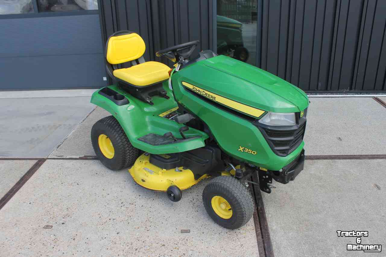 Tracteur Tondeuse Autoporté John Deere X350 zitmaaier maaitrekker mulching grasmaaier