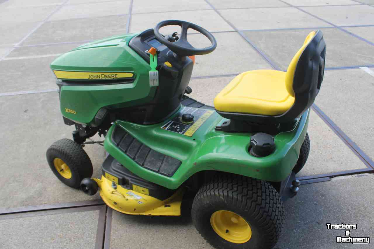 Tracteur Tondeuse Autoporté John Deere X350 zitmaaier maaitrekker mulching grasmaaier