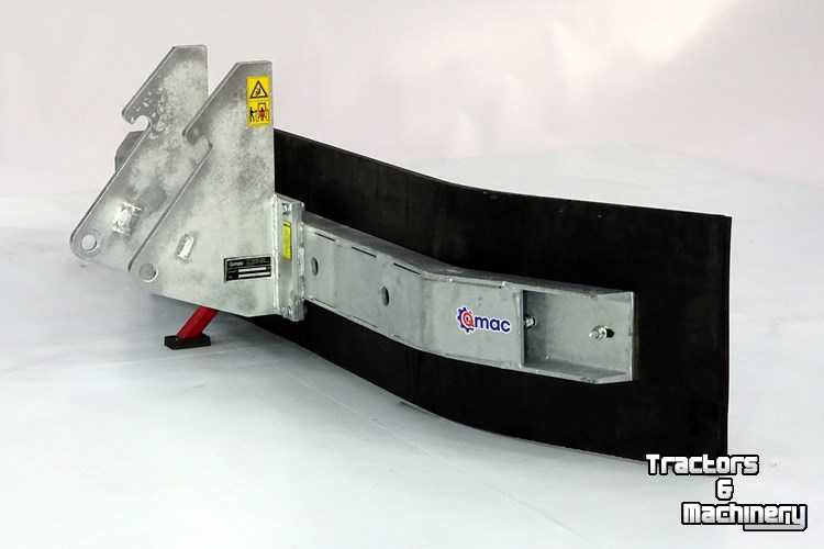 Lame niveleuse Qmac Modulo Rubber yard scraper 210cm hookup Kramer