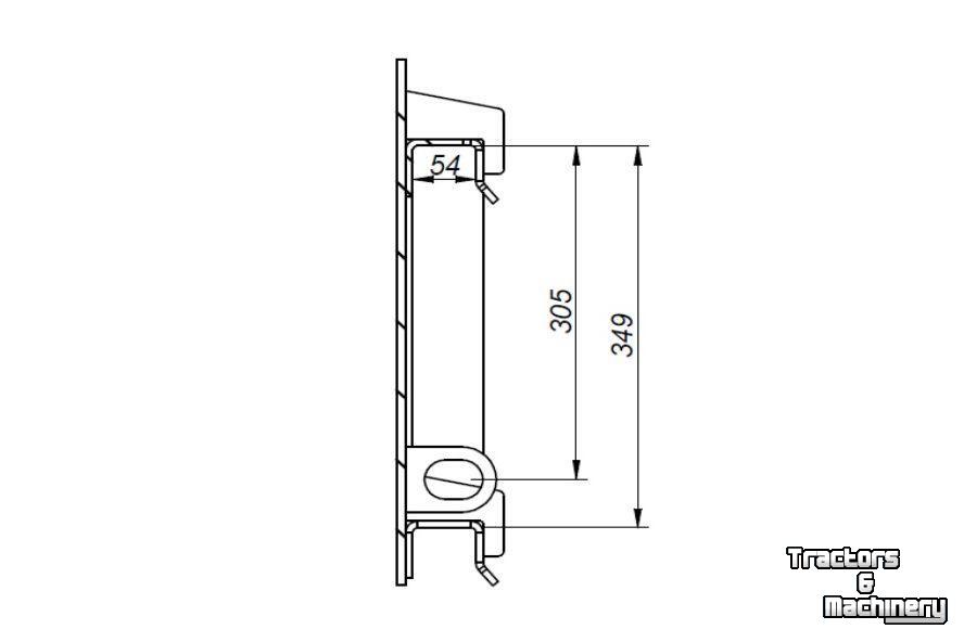 Autres pièces d’équipement et accessoires Qmac HAKENSET: SCHAFFER JCB BORD 520MM