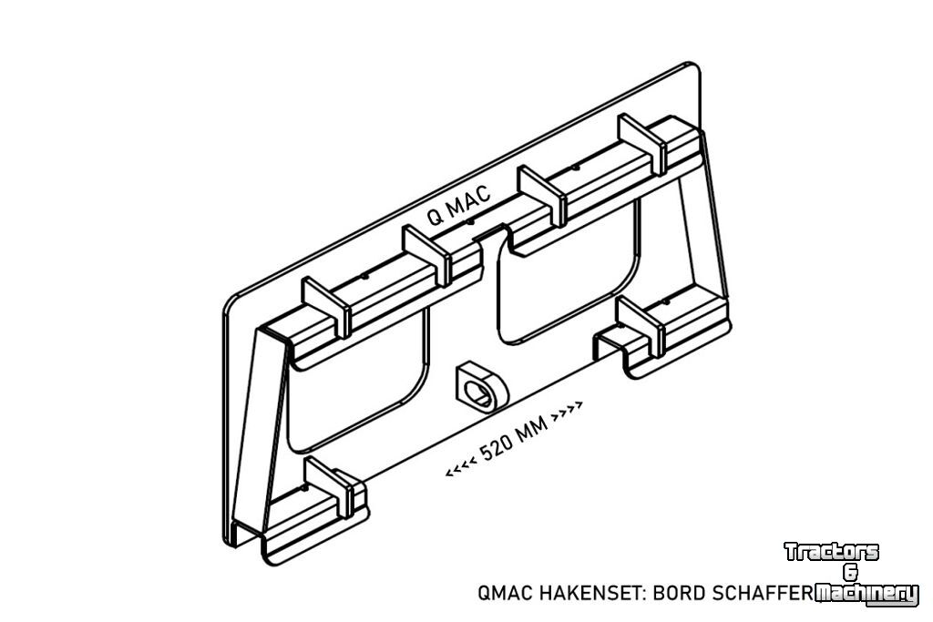 Autres pièces d’équipement et accessoires Qmac Aanlasframe voor SCHAFFER loader GELASTE uitvoering