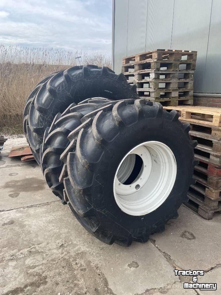 Roues, Pneus, Jantes, Barillets Jumelage Vredestein Traxion XXL 710/70R38 + 600/65R28