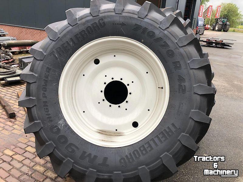 Roues, Pneus, Jantes, Barillets Jumelage Trelleborg Trelleborg - 710/70R42 TM900 op wiel Valtra Q-serie