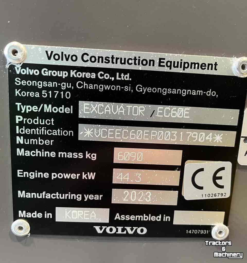 Pelles sur chenilles Volvo EC 60 E  Rupskraan