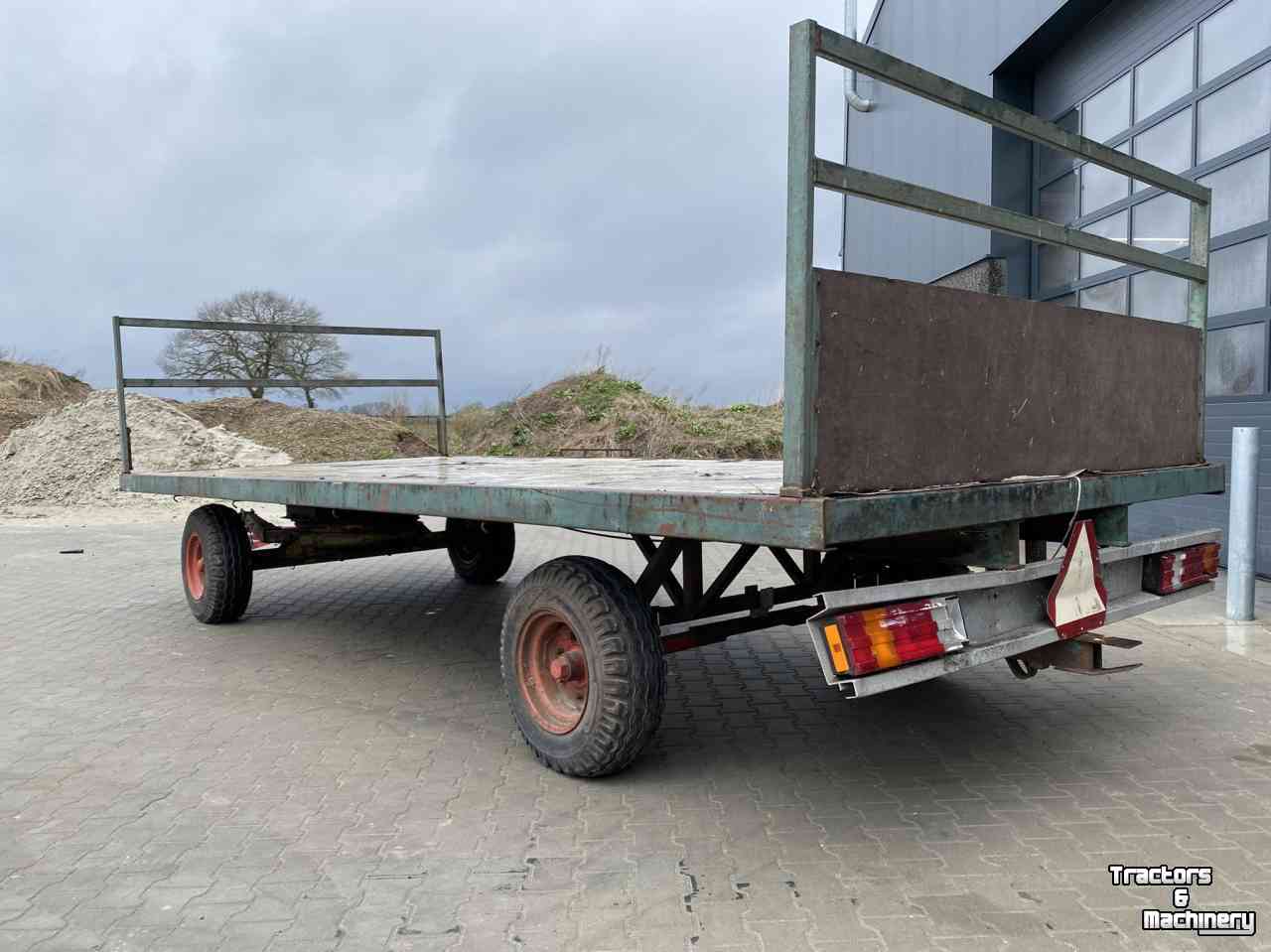 Remorque  Landbouwwagen 600x200 cm / Landbouw aanhanger / Balenwagen / Platte wagen / Vierwielige aanhangwagen