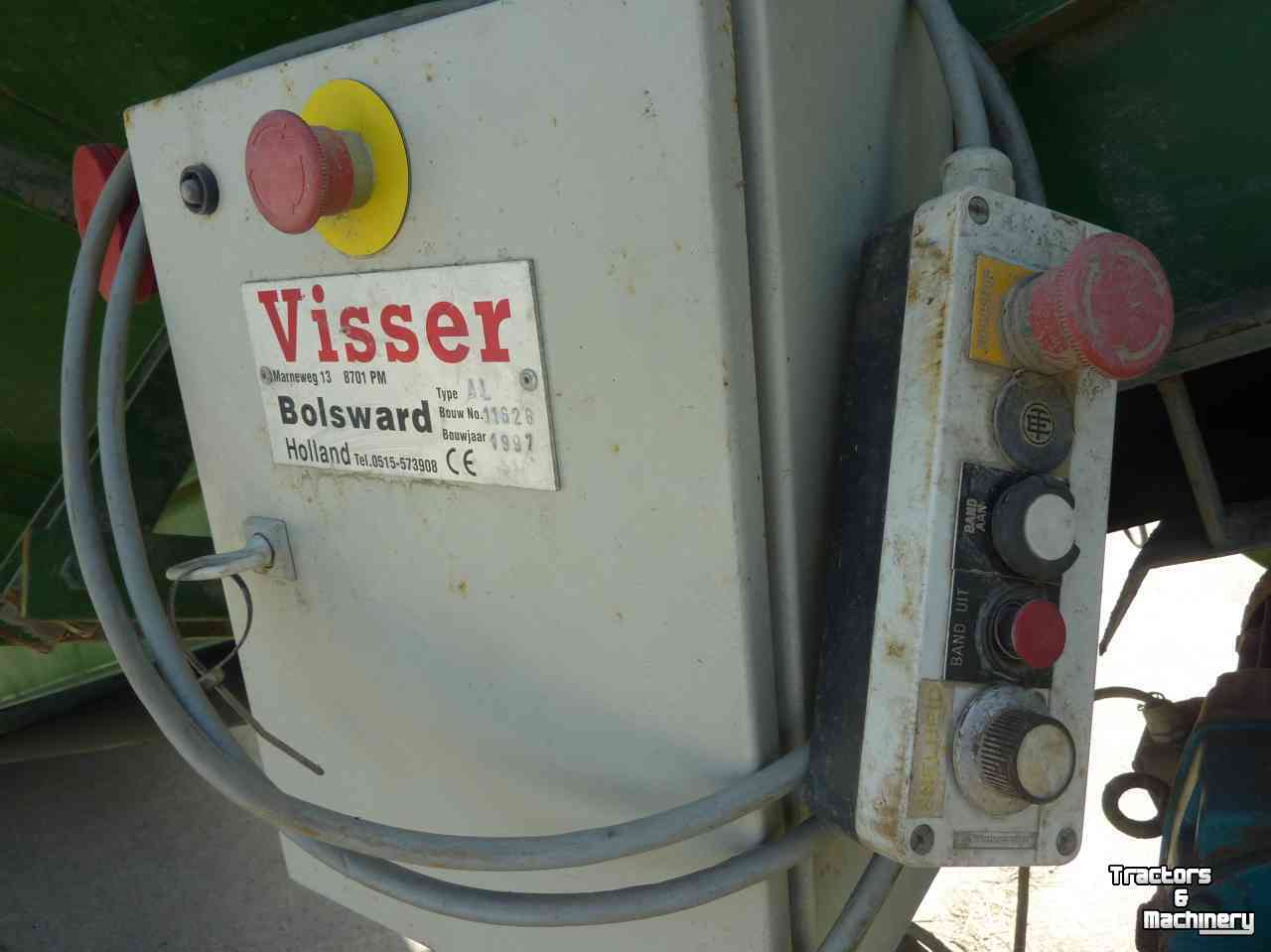 Table de visite Visser stortbak in combi met voorsorteerder