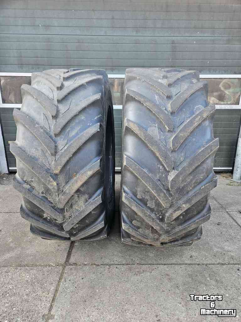 Roues, Pneus, Jantes, Barillets Jumelage Michelin 710/60R42 Xeobib. 30 mm!