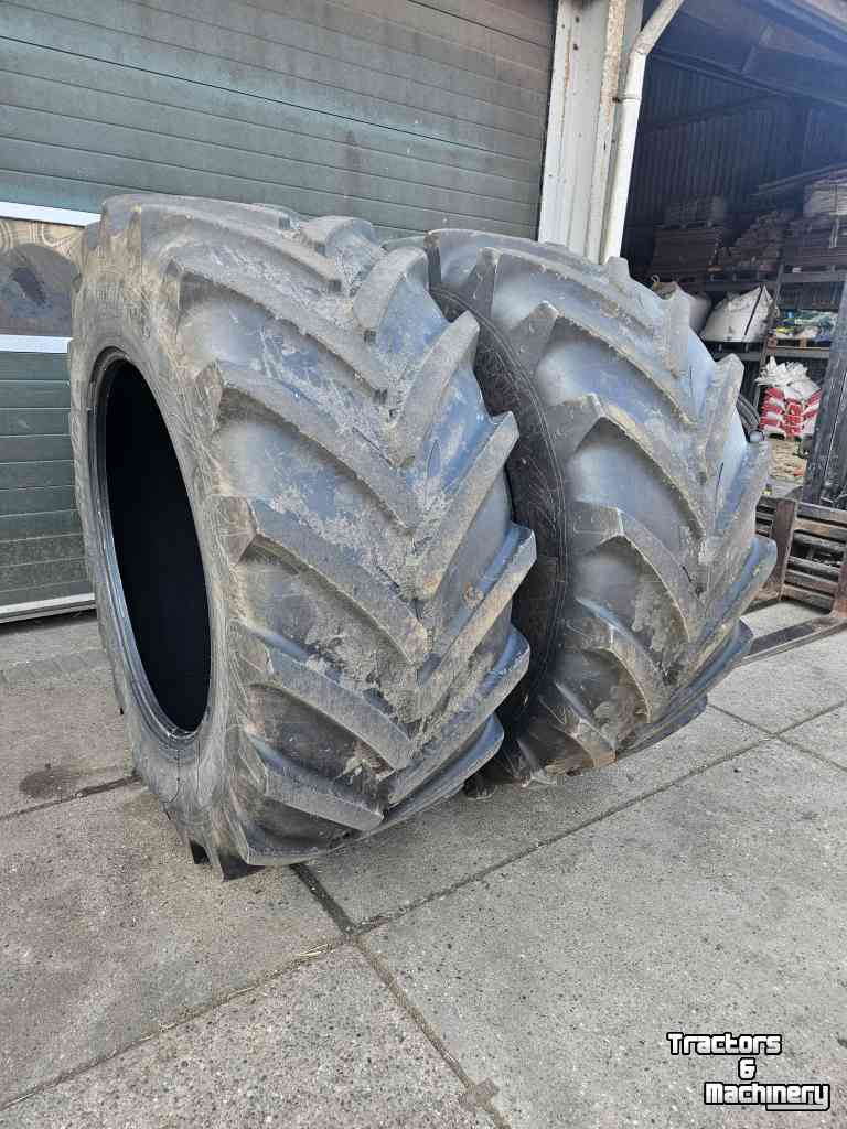 Roues, Pneus, Jantes, Barillets Jumelage Michelin 710/60R42 Xeobib. 30 mm!