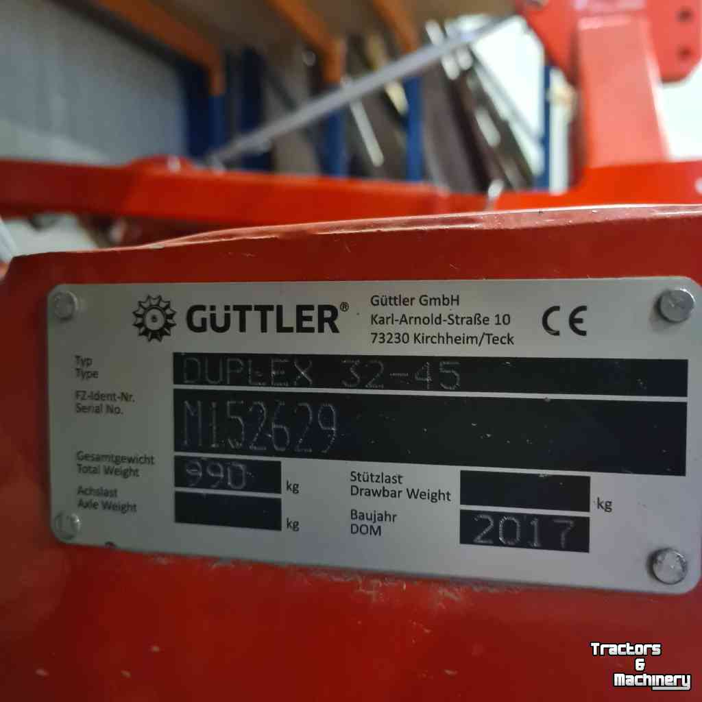 Combination de préparation du lit de semence Güttler Duplex 32-45
