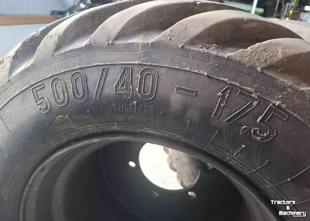 Roues, Pneus, Jantes, Barillets Jumelage  Delcora flotagrip III 500/40-17.5