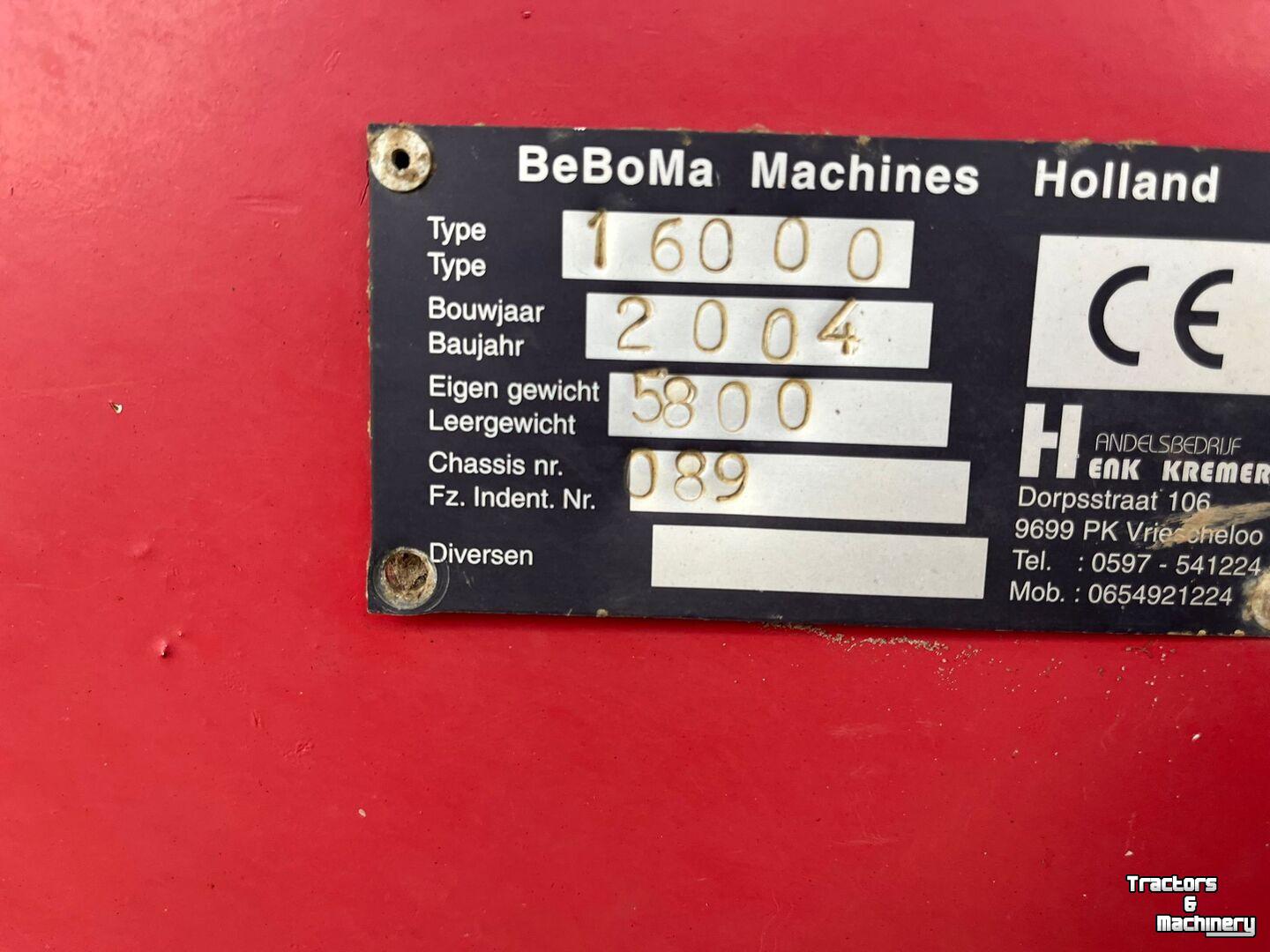 Benne agricole BeBoMa 16000