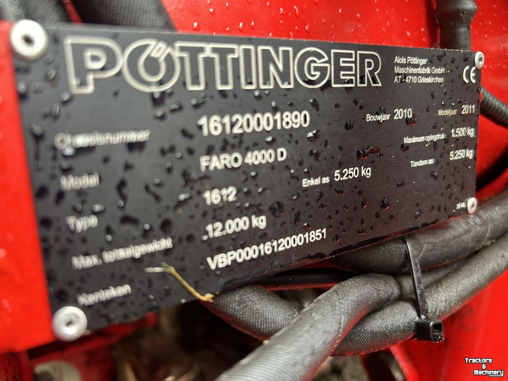 Autochargeuse Pottinger FARO 4000 D