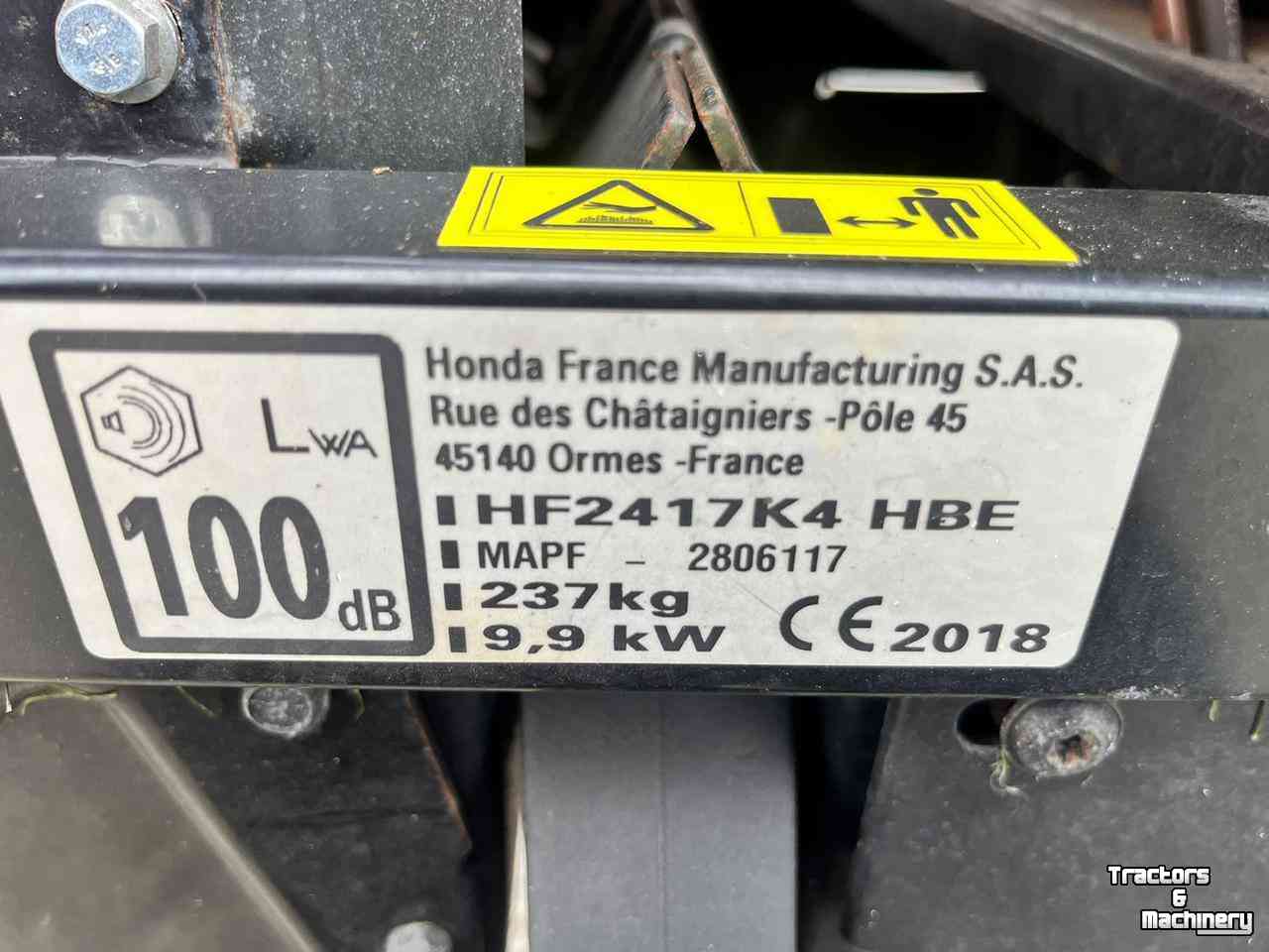 Tracteur Tondeuse Autoporté Honda HF2417K4 HB