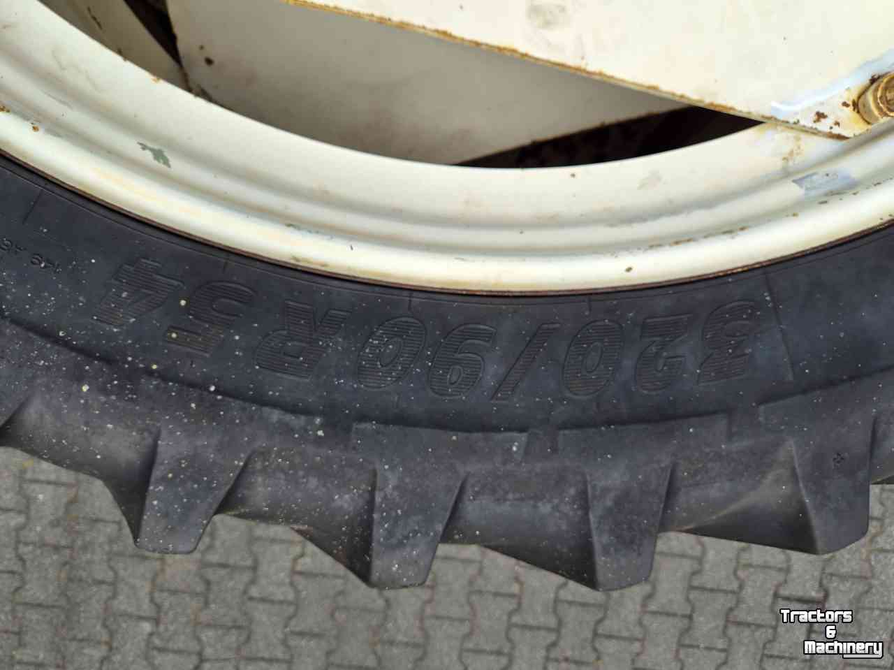 Roues, Pneus, Jantes, Barillets Jumelage Michelin 4 stuks 320/90R54, cultuurwielen veldspuit