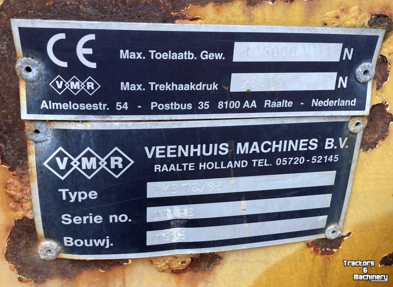 Tonneau de lisier Veenhuis VMB 75/80 mesttank Liquid Manure Spreader. bemesting.
