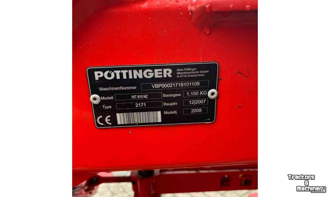 Faneur Pottinger HIT 910 NZ Schudder