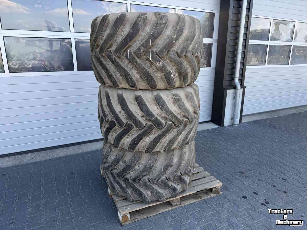 Roues, Pneus, Jantes, Barillets Jumelage  Kraanbanden 3x Alliance 650/45-22.5 banden