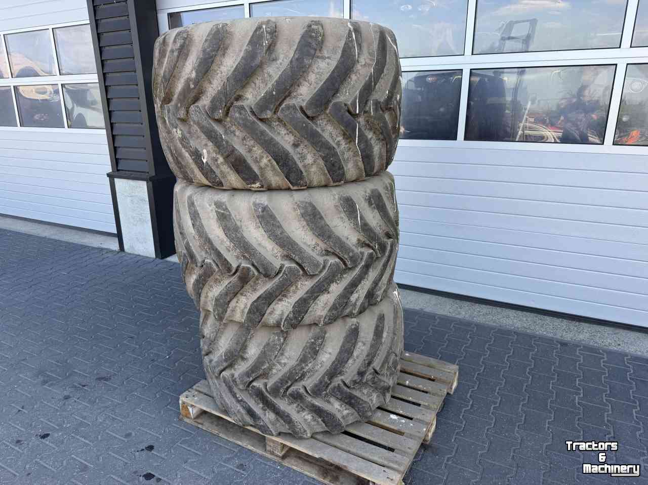Roues, Pneus, Jantes, Barillets Jumelage  Kraanbanden 3x Alliance 650/45-22.5 banden