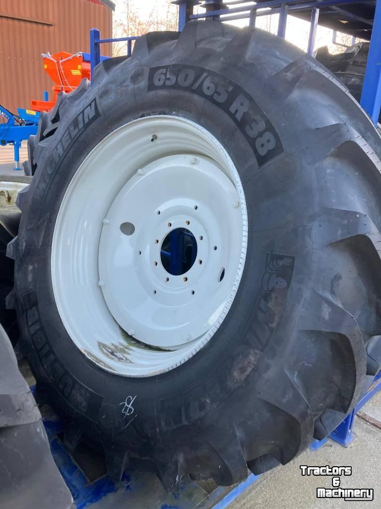 Roues, Pneus, Jantes, Barillets Jumelage Michelin Multibib 650-65r38 en 540-65r28